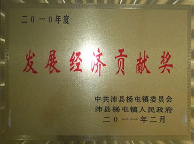 發(fā)展經(jīng)濟(jì)貢獻(xiàn)獎